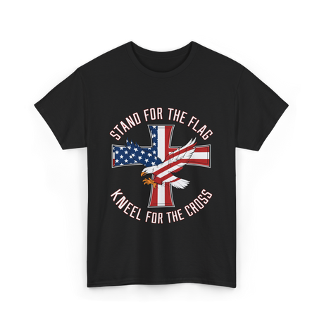 Stand For The Flag Patriot Eagle T-Shirt - Black