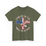 Stand For The Flag Patriot Eagle T-Shirt - Military Green