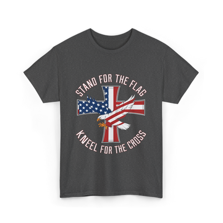 Stand For The Flag Patriot Eagle T-Shirt - Dark Heather