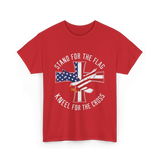 Stand For The Flag Patriot Eagle T-Shirt - Red