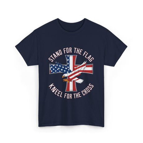 Stand For The Flag Patriot Eagle T-Shirt - Navy