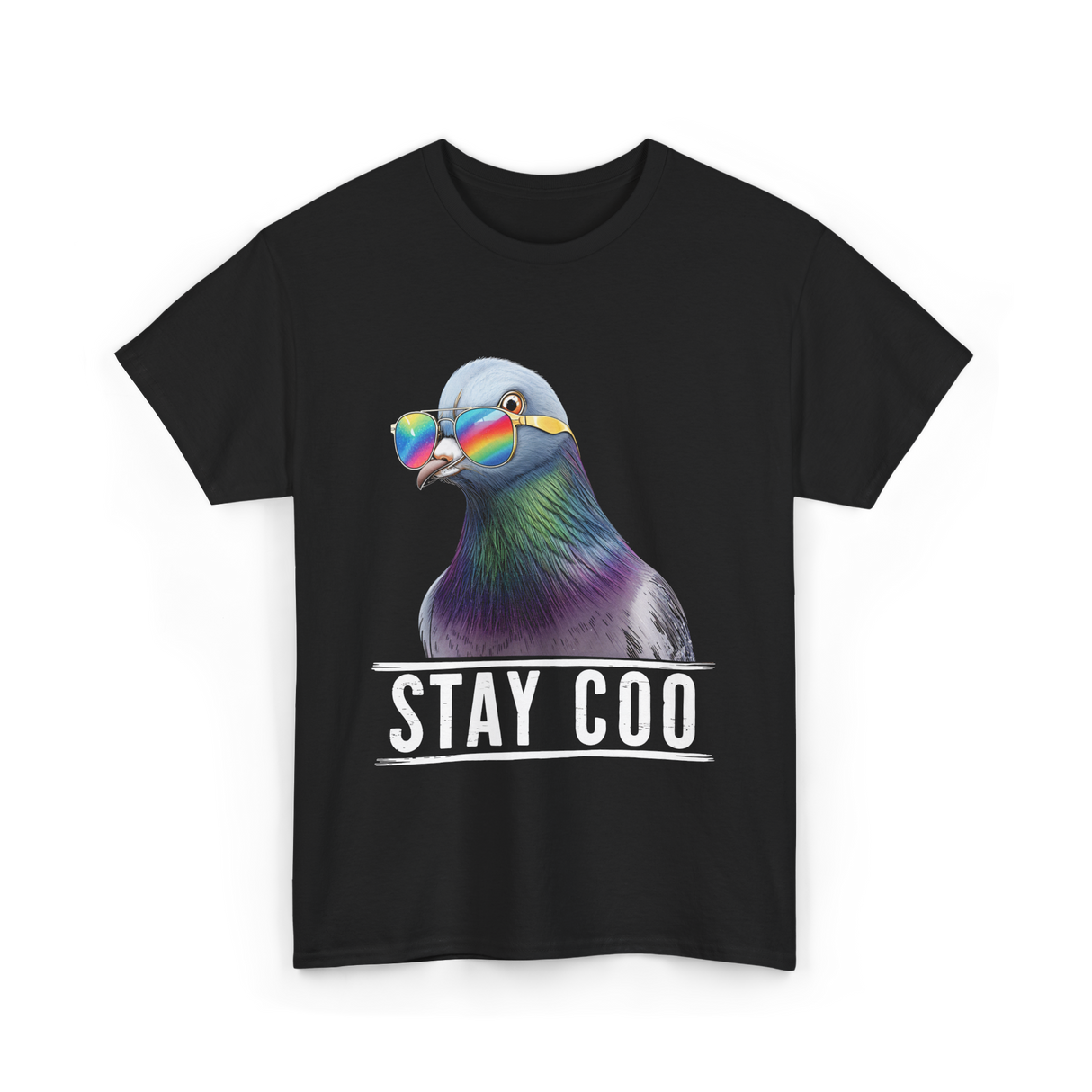 Stay Coo Pigeon Lover T-Shirt - Black