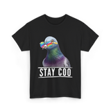 Stay Coo Pigeon Lover T-Shirt - Black