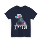 Stay Coo Pigeon Lover T-Shirt - Navy