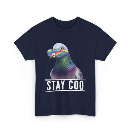 Stay Coo Pigeon Lover T-Shirt - Navy