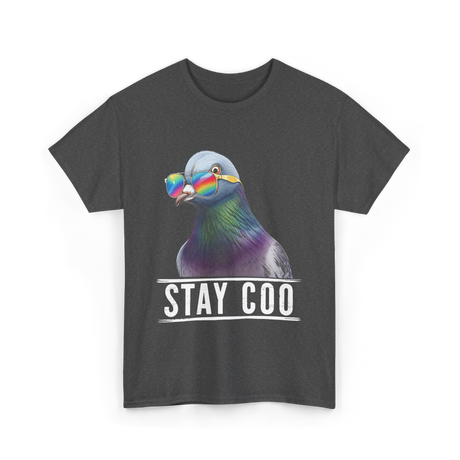 Stay Coo Pigeon Lover T-Shirt - Dark Heather