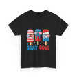 Stay Cool Popsicle USA Independence T-Shirt - Black