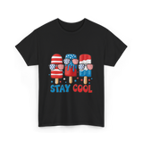 Stay Cool Popsicle USA Independence T-Shirt - Black