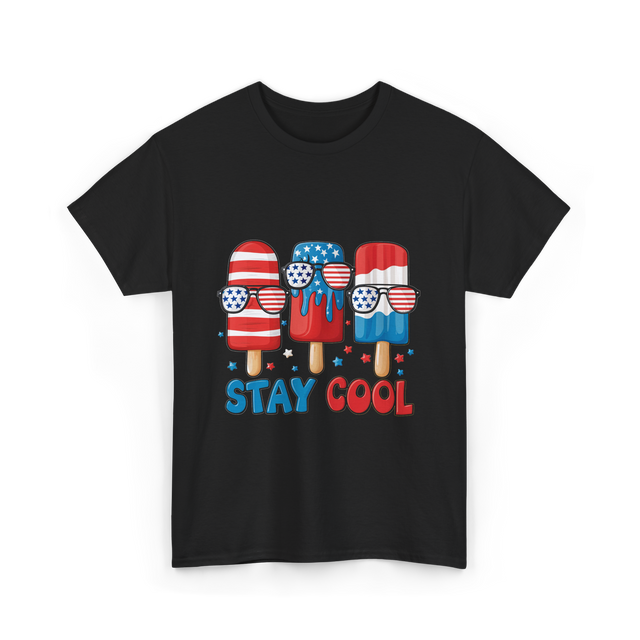 Stay Cool Popsicle USA Independence T-Shirt - Black