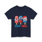 Stay Cool Popsicle USA Independence T-Shirt - Navy