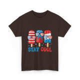 Stay Cool Popsicle USA Independence T-Shirt - Dark Chocolate