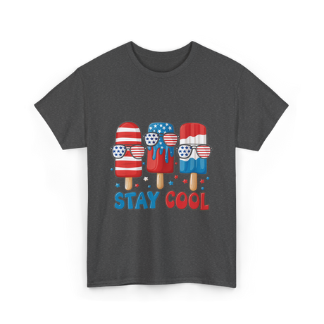 Stay Cool Popsicle USA Independence T-Shirt - Dark Heather