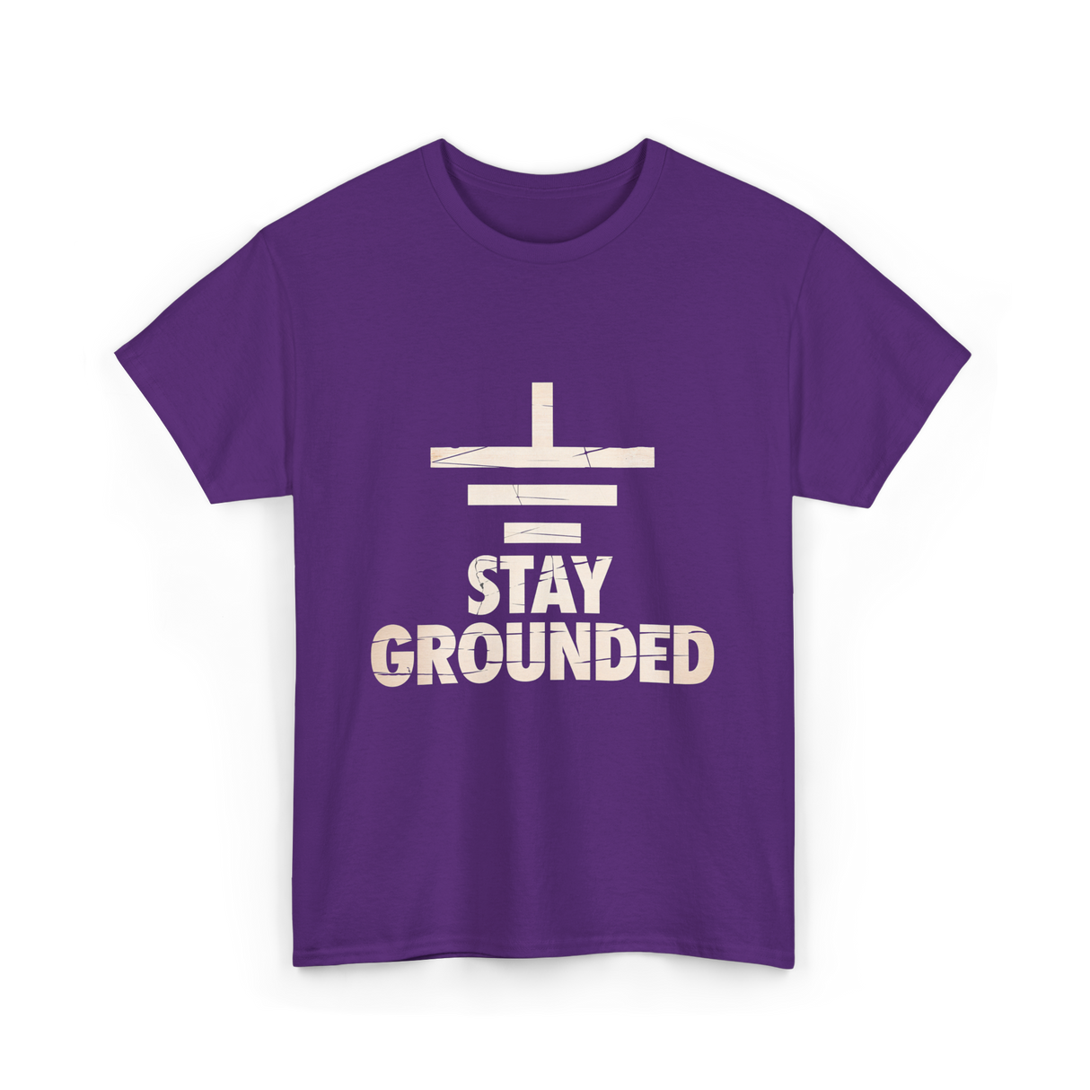 Stay Grounded Electrical Engineering T-Shirt - Purple