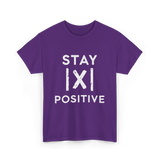 Stay Positive Absolute Value Math T-Shirt - Purple