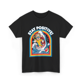 Stay Positive Shark Lover T-Shirt - Black