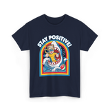 Stay Positive Shark Lover T-Shirt - Navy