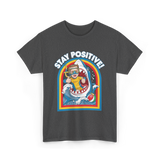 Stay Positive Shark Lover T-Shirt - Dark Heather