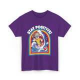 Stay Positive Shark Lover T-Shirt - Purple