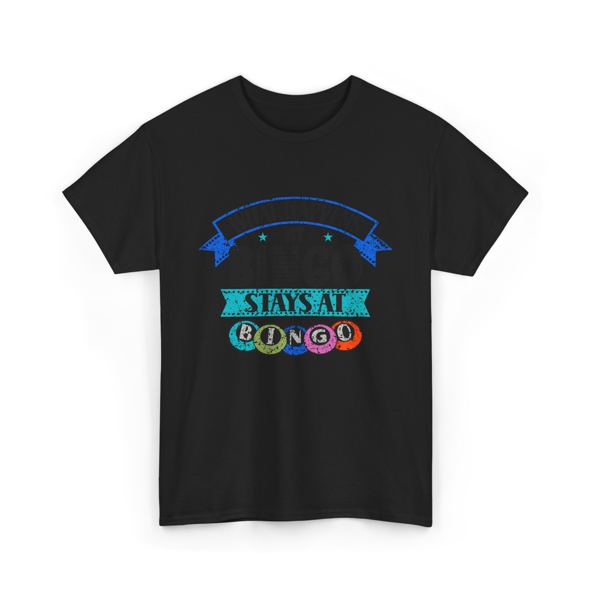 Stays At Bingo Bingo Player T-Shirt - Black