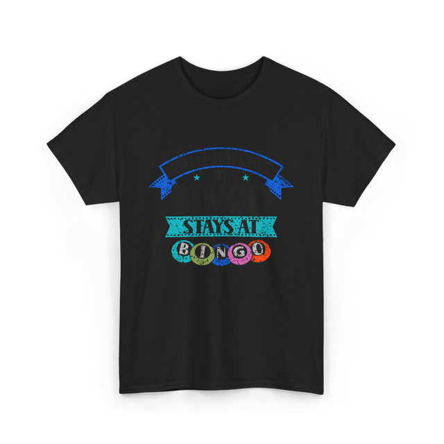 Stays At Bingo Bingo Player T-Shirt - Black