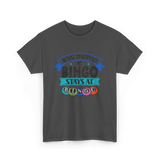 Stays At Bingo Bingo Player T-Shirt - Dark Heather