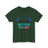 Stays At Bingo Bingo Player T-Shirt - Forest Green