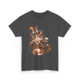 Steampunk Cat Kitten Kitty Steampunk T-Shirt - Dark Heather