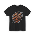 Steampunk Gears Mechanical Design T-Shirt - Black