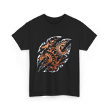 Steampunk Gears Mechanical Design T-Shirt - Black