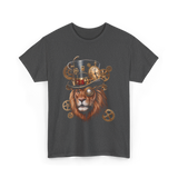 Steampunk Lion Lion Head Steampunk T-Shirt - Dark Heather