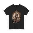 Steampunk Octopus Art Octopus T-Shirt - Black