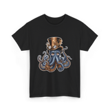 Steampunk Octopus Octopus Art T-Shirt - Black