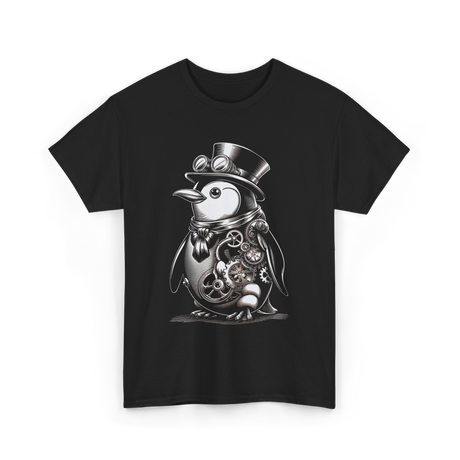 Steampunk Penguin Penguin Lover T-Shirt - Black