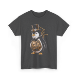 Steampunk Penguin Penguin Lover T-Shirt - Dark Heather