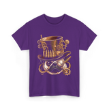 Steampunk Pug Dog Steampunk Pug T-Shirt - Purple