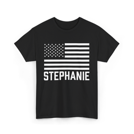 Stephanie Name Personalized Gift T-Shirt - Black