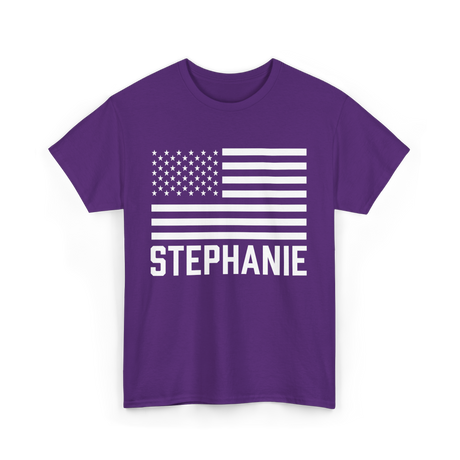 Stephanie Name Personalized Gift T-Shirt - Purple