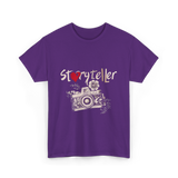 Storyteller Camera Photography T-Shirt - Purple