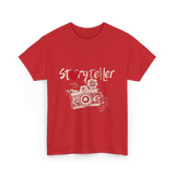 Storyteller Camera Photography T-Shirt - Red