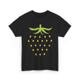 Strawberry Fruit Design Berry T-Shirt - Black