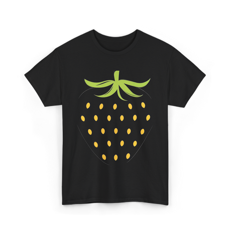 Strawberry Fruit Design Berry T-Shirt - Black