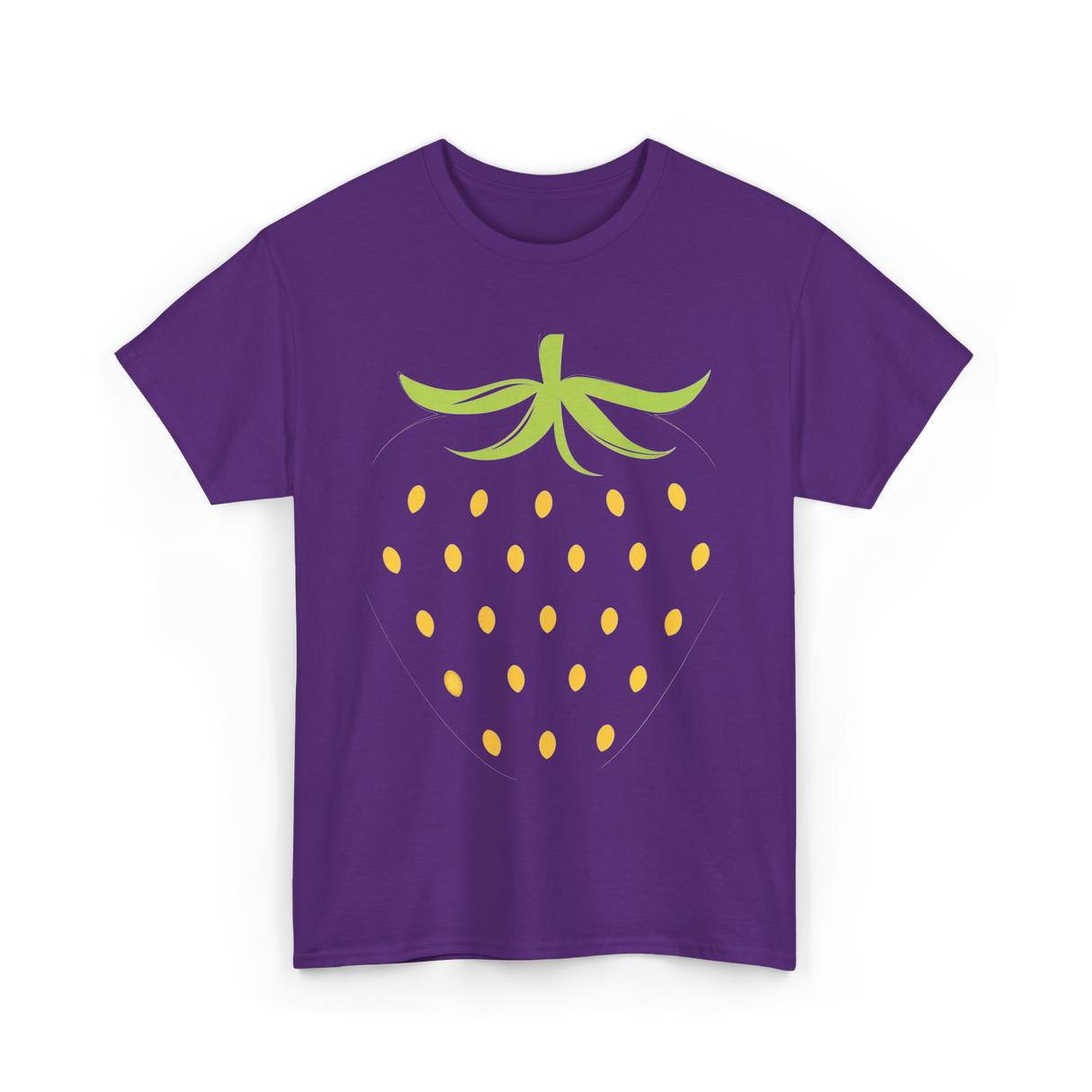 Strawberry Fruit Design Berry T-Shirt - Purple