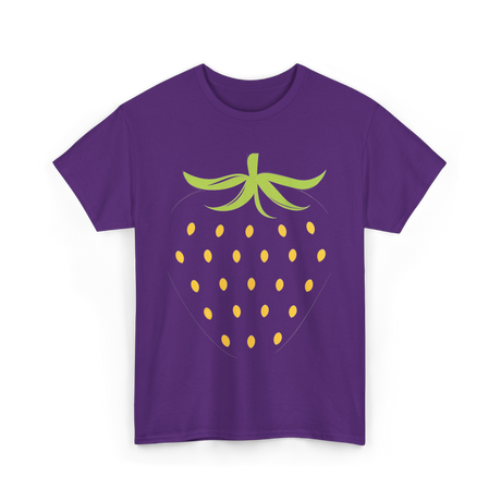 Strawberry Fruit Design Berry T-Shirt - Purple