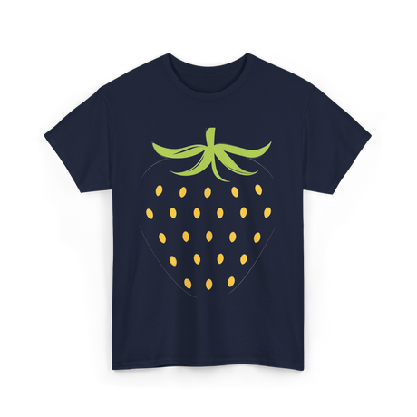 Strawberry Fruit Design Berry T-Shirt - Navy