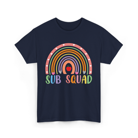 Sub Squad Rainbow Teacher T-Shirt - Navy