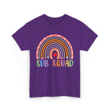 Sub Squad Rainbow Teacher T-Shirt - Purple