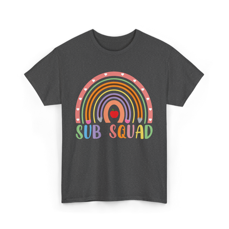 Sub Squad Rainbow Teacher T-Shirt - Dark Heather