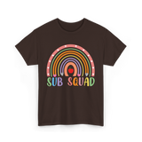 Sub Squad Rainbow Teacher T-Shirt - Dark Chocolate