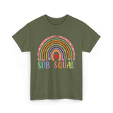 Sub Squad Rainbow Teachers T-Shirt - Military Green