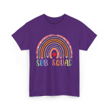 Sub Squad Rainbow Teachers T-Shirt - Purple